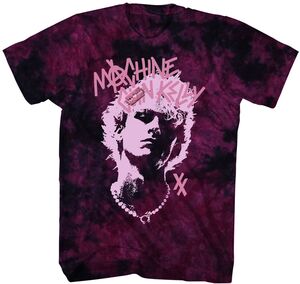 MGK - Silhouette Portrait T-Shirt - Large Pink/Black Crystal Wash 33981074A3