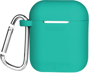 GEMS -Airpods Teal Silicone Soft Case with Caribiner by GEMS