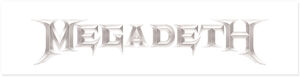 Pluginz - Megadeth - Whiteout Wordmark - Magnetic Grill