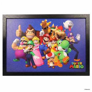 Super Mario - Group 11x17 Framed Gel Coat