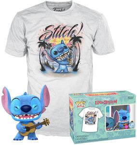 Funko POP! & TEE: Lilo & Stitch - Ukelele Stitch (FL) - M