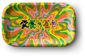 Blazy Susan - Dead Head - Dancing Bears - Tin Rolling Tray - Medium