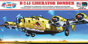 B-24J Liberator Bomber Buffalo Bill with Swivel Stand 1:92 Scale Model Kit