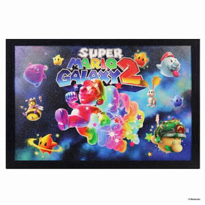 Super Mario Galaxy 2 - Space 11x17 Framed Gel Coat