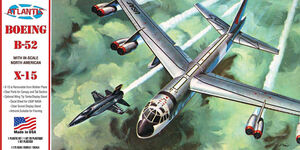 Boeing B-52 Stratofortress and X-15 Hypersonic Aircraft with Swivel Stand 1:175 Scale Model Kit