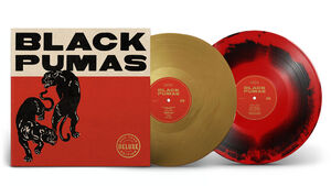 Black Pumas - Gold / Black & Red Marbled