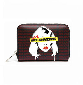 Rocksax - Blondie - AKA Logo - Bi-Fold Zipped Wallet/Purse (Black & Red)