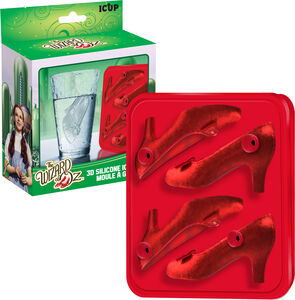 Wizard of Oz Ruby Slippers 3D Ice Cube Mold (Silicone)