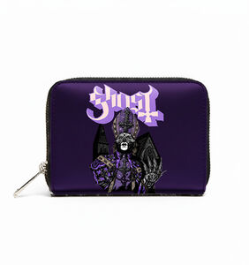 Rocksax - Ghost - Tall Man Logo - Bi-Fold Zipped Wallet/Purse (Black)