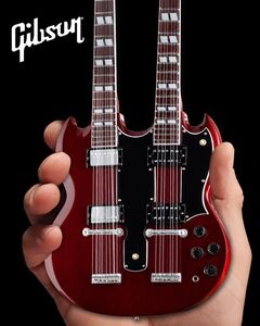 Gibson SG EDS-1275 Doubleneck Cherry 10 Inch Miniature Guitar Replica