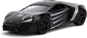 Marvel Avengers - 1:32 Diecast Lykan Hypersport Die-Cast Car with Black Panther Deco
