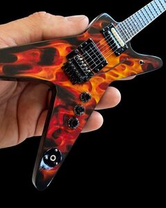 Dimebag Dean Dime O Orange Flame ML 10 Inch Miniature Guitar Replica