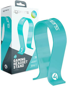PC Accessory: 4Gamers Panther Headset Stand - Aqua: Compatible with PC, PS5, XBOX X|S