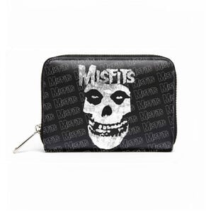 Rocksax - Misfits - Fiend Logo - Bi-Fold Zipped Wallet/Purse (Black)