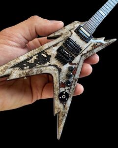 Dimebag Dean Rust Razorback 10 Inch Miniature Guitar Replica Collectible