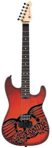 The Mini Axe - Aerosmith - Logo - Mini Guitar Replica Collectible