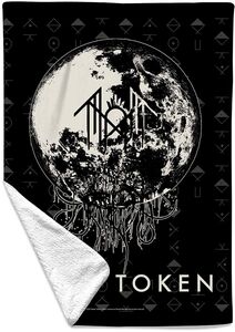 Rocksax - Sleep Token - The Summoning Black/White - Sherpa Fleece Blanket (60 in x 80 in)