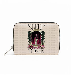 Rocksax - Sleep Token - Statue Logo - Bi-Fold Zipped Wallet/Purse (Cream)