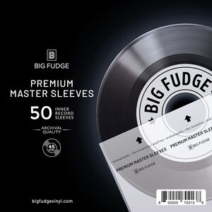 Big Fudge BFPIS7x50US 7 Inch 45RPM Vinyl Record Premium Master Inner Sleeves 50 Pack Clear