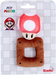 My Mario - Plush - 6" Mushroom with Rattle for Infants