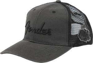 Pluginz - Fender - Black Out Trucker Hat