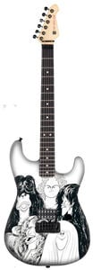The Mini Axe - Aerosmith - Draw the Line - Mini Guitar Replica Collectible