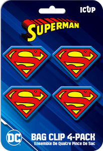 DC Comics Superman Magnetic Bag Clips (4 Pack)