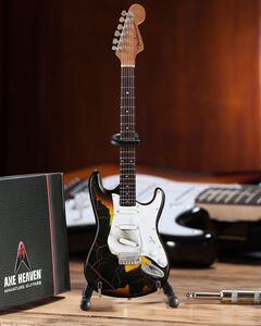 Jimi Hendrix Fender Stratocaster Signature Burnt 10 Inch Miniature Guitar