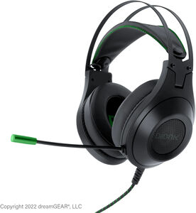 XBOX Accessory: Wired Headset - BIONIK SIREX - Black: Compatible with PC, Switch, PS5, XBOX X|S & Green: Compatible with PC, Switch, PS5, XBOX X|S