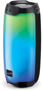 iLive ISB212BLK Bluetooth Party Speaker Rechargeable with LED Lights (Black)