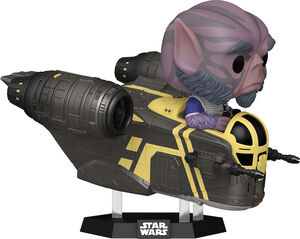 Funko POP! Rides Deluxe: Star Wars: The Mandalorian & Grogu - Zeb Orrelios in the Razor Crest