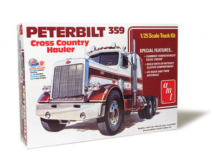 AMT Peterbilt 359 Cross Country Hauler 1/25 Scale Model Kit
