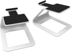 Kanto SE2W Elevated Desktop Speaker Stands for Small Speakers - Pair (White)