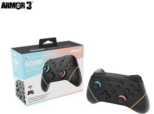 Switch 2 Accessory: Hyperkin-Wireless Controller Armor NuChamp Orange Blue - Compatible with all Nintendo Switch Models