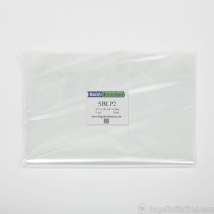 Bags Unlimited SBLP2 - 12 Inch LP Box Set Sleeve - Flap - 2 mil - 50 CNT (Clear)