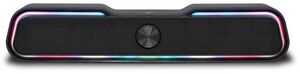 iLive ISB172B Multimedia Sound Bar Bluetooth Rechargeable LED Lights (Black)