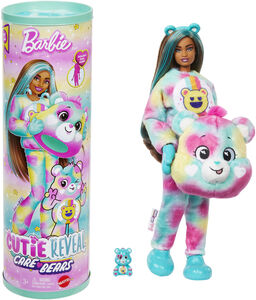 Barbie Cutie Reveal X Care Bears Series 2, Good Vibes Bear (One Random Cutie Reveal per Transaction)