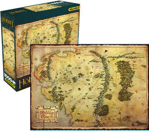 The Hobbit Map 1000 Piece Jigsaw Puzzle