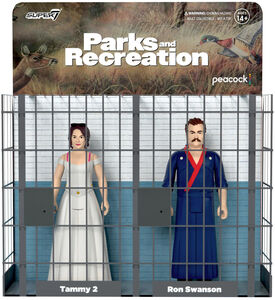 Super7 - Parks And Recreation - ReAction Figures Wave 2 - Ron And Tammy 2 Wedding Night (2-Pack)