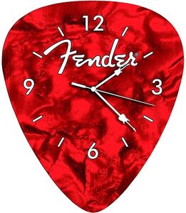 Pluginz - Fender - Guitar Pick Wall Clock (Red)