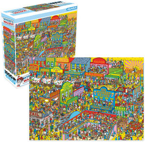 Where's Waldo Wild Wild West 1000 Piece Jigsaw Puzzle (8x8 Box)