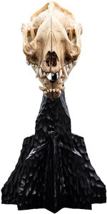 WETA Workshop Polystone - The Lord of the Rings Trilogy - Skull of a Warg Miniature Polystone Statue