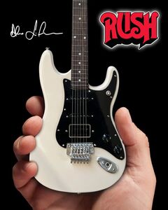 Alex Lifeson Hentor Sportscaster 10 Inch Miniature Guitar Replica Collectible