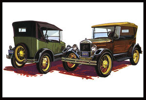 AMT 1927 Ford T Touring 1/25 Scale Model Kit