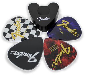 Pluginz - Fender - Guitar Pick Shaped Coasters (Set of 4)