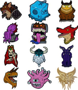Dungeons & Dragons: 50th Anniversary - Mystery Pin Badge - 12ct Blind Box Display