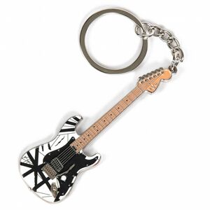 EVH - Eddie Van Halen - Black & White 78 Guitar Keychain