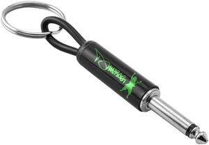 Pluginz - Dimebag Darrell - Guitar Plug Keychain - Green Signature Logo