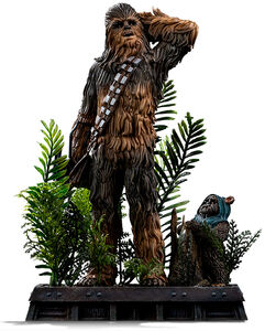 Star Wars - Art Scale 1/10 - Chewbacca and Tokkat Statue