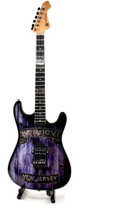The Mini Axe - Bon Jovi - New Jersey - Mini Guitar Replica Collectible